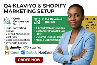 setup klaviyo email marketing flows and popups for shopify