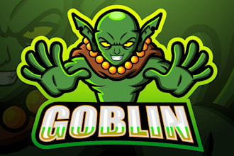 design creative beautiful goblin logo for you in just 1 day