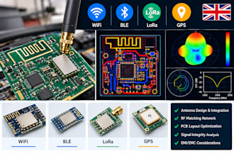 design pcb antenna and rf matching for wifi ble lora gps