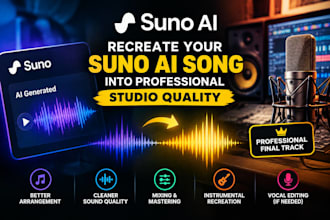 recreate your suno ai song with professional production
