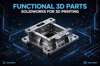 design functional 3d parts in solidworks for 3d printing