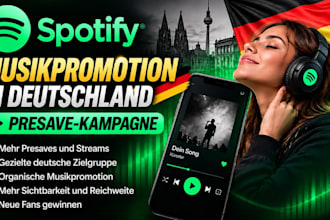 organically german spotify presave campign, spotify music track promotion viral