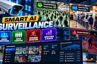 build smart surveillance ai crowd monitoring queue counting intrusion