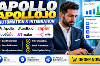 do automation workflows and management on apollo apollo io zapier hubspot CRM
