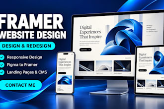 create full website with framer