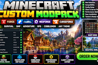 create optimize minecraft java smp modpack for forge fabric neoforge java server