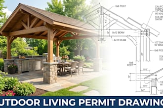 draw california and colorado pergola patio porch drawings