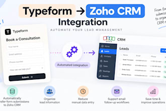 automate typeform to zoho CRM integration