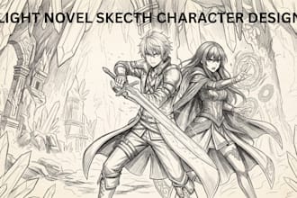 design an anime character sheet for your light novel webnovel