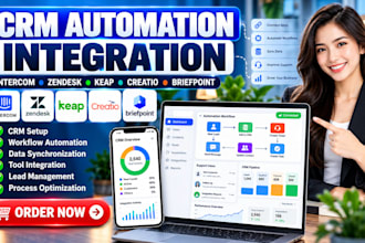 setup intercom zendesk keap creatio and briefpoint crm automation integration