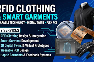 do rfid clothing, smart garments, digital twins, wearables pcb, haptic garments