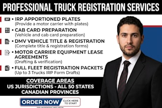 prepare state dmv commercial truck registration and title forms