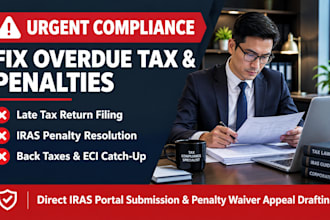 fix overdue singapore tax returns calculate corporate tax and resolve penalties