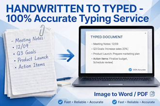 type handwritten notes and image to text accurately