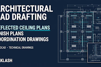 create rcp, lighting layout and ceiling coordination drawings
