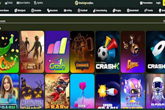 develop arcade game website, crash game website, crypto gaming web, aviator bot