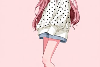 draw anime character illustration