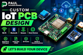 design custom iot pcb for smart devices, sensors and wireless systems