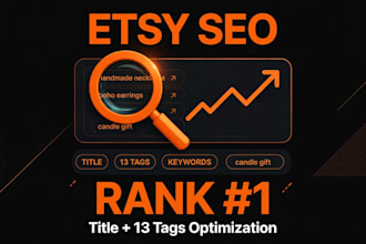 do etsy seo for etsy title and 13 etsy tags optimization
