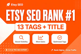 do etsy SEO to rank your listing