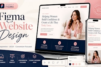 figma website design for german coaches, female entrepreneurs personal brands
