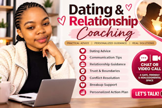 help you build a healthy relationship with advice via chat or video call
