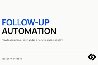 set up lead follow up automation for your service business
