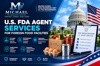 provide US fda agent services for foreign food facilities