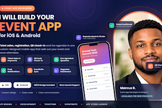 build an event app for ticketing, webinar and church event management