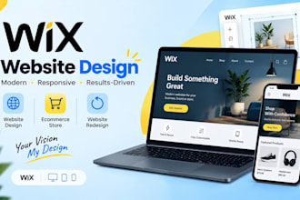 build wix website design, wix online store wix website redesign, wix ecommerce