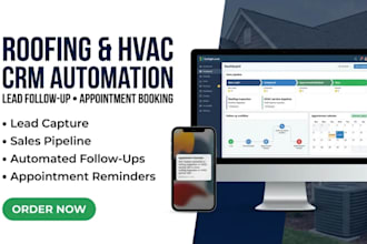 automate gohighlevel CRM for roofing and hvac contractors