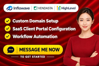 setup custom domain saas client portal in inflowave vendasta gohighlevel
