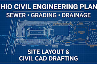 design ohio civil engineering, sewer, grading, and drainage plan