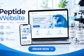 build peptide website peptide store and supplement website on woocommerce