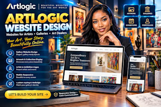 design a professional artlogic website for your art gallery