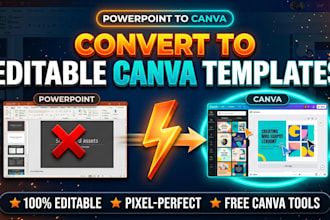 convert powerpoint slides to a premium editable canva presentation templates