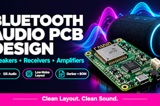 design bluetooth audio speaker amplifier pcb