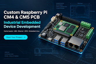 develop custom raspberry pi cm4 cm5 pcb for industrial embedded devices