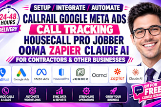 callrail google meta ads call tracking housecall pro jobber ooma zapier claude