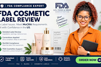 review cosmetic labels for fda mocra compliance