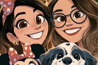 do disney cartoon portrait