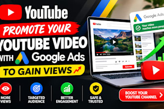 promote your youtube video with google adwords to gain views