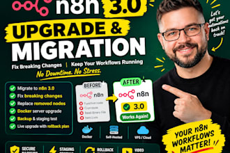 migrate self hosted n8n and fix breaking changes