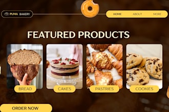 design bakery shopify store, pastry cookies store, bakery website