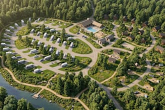 create campground maps, rv park maps, campsite layouts and site plan