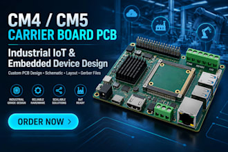 build cm4 cm5 carrier board pcb for industrial iot and embedded devices
