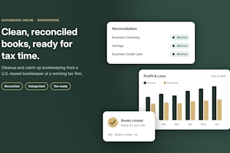 clean up and reconcile your quickbooks online books, tax ready