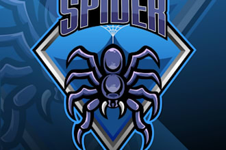 do pleasant lovely spider logo for your business