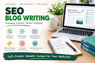 write engaging SEO blog writing and with keyword research