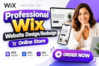 redesign wix website design wix studio wix website wix online store development